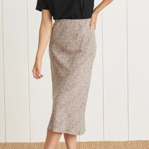 Jenni Kayne Leopard Slip Midi Skirt XS